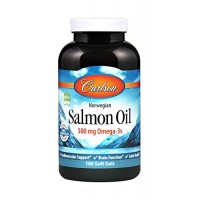 Carlson Labs Norwegian Salmon Oil Softgels, 1000 Mg, 180 Ct